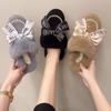 Модные пушистые шлепанцы для женщин 2024 Зимние теплые мягкие домашние тапочки Пушистые милые домашние нескользящие тапочки для спальни Меховые домашние тапочки Женские