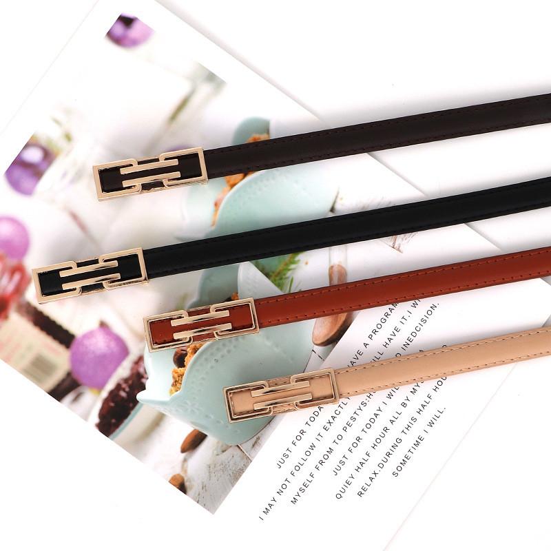 Womens Versatile Pu Leather Belt With Metal Buckle For Work And Casual Outfits