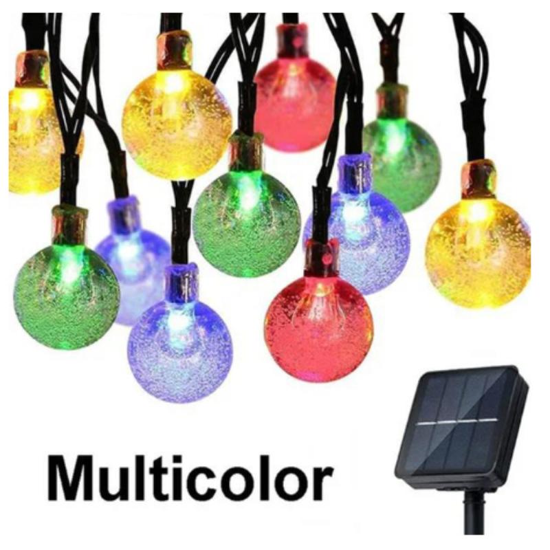 1 шт. солнечные гирлянды уличные 20 светодиодных хрустальных глобусов водонепроницаемые солнечные гирлянды гирлянды для сада Рождественский декор Рамадана