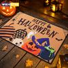 Halloween Crystal Velvet Doormat Halloween Theme Party Decoration Kids Favor Pumpkin Ghost Doormat Trick or Treat Party Supplies