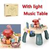 Multifunctional Mini Game Table Electric Light Music Hand Drum Desktop Animal Park Game Table for Kids