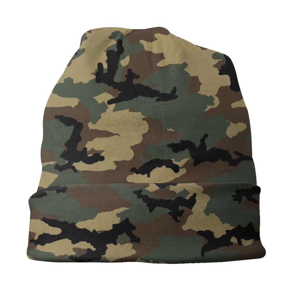 Оригинальный лесной камуфляжный капот, Homme, вязаная шапка для женщин, унисекс, осень-зима, теплая военная армейская камуфляжная шапка с черепами, шапки
