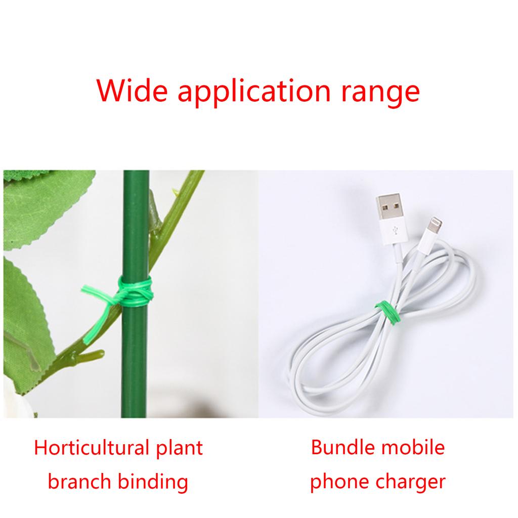 Садовый твист-галстук для зеленых растений, поддерживающий кабель, веревка, многоразовые обручи с цветочными лозами, фиксированный инструмент для связывания растений