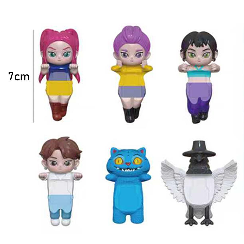 Demon Hunters Anime Figure Mini Toys Kpop Cute PVC Mystery Box Collectible Doll Model Desk Decoration Gifts