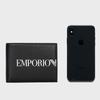 Emporio Armani Простой Логотип Повседневный Портативный Кожаный Кошелек Мужской кошелек Черный EM003591-AF19355-UC001