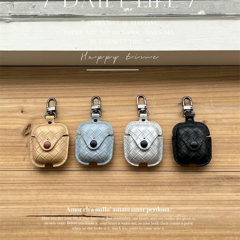 Бизнес-плетеный узор для airpods4 apple bluetooth беспроводной 1/2/3 поколение pro2 чехол для наушников персонализированный мужской