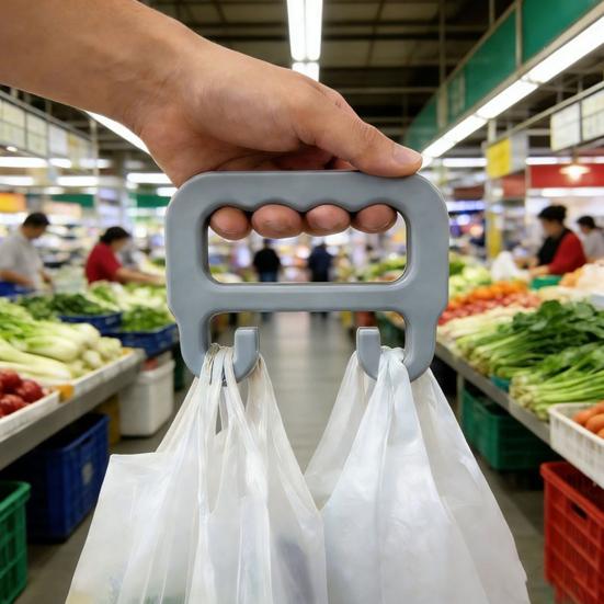 1/2/3 шт. Ручка-держатель для пакетов с продуктами Эргономичная Легкая Многоцелевая Универсальная Пластиковая Ручка для переноски Сумок для покупок и Мусора