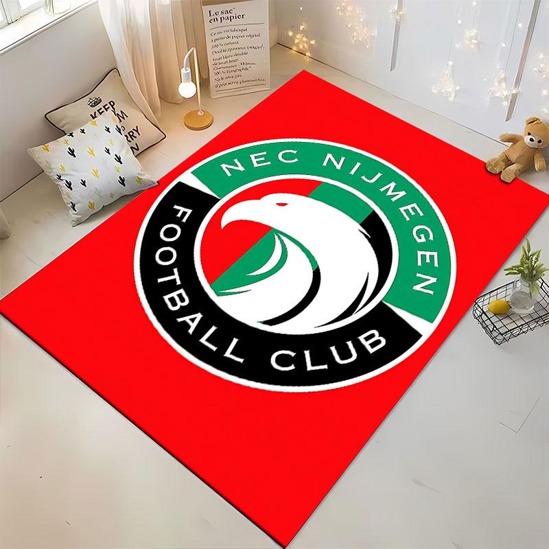 NEC Nijmegen Club Logo Carpet suitable as a non-slip mat for the living room or bedroom sofa