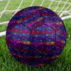 1pc Colorful Lines Background Size 5 Soccer Ball Professional Match Training Football Indoor &Outdoor Sports Ball Lightweight Durable c6522