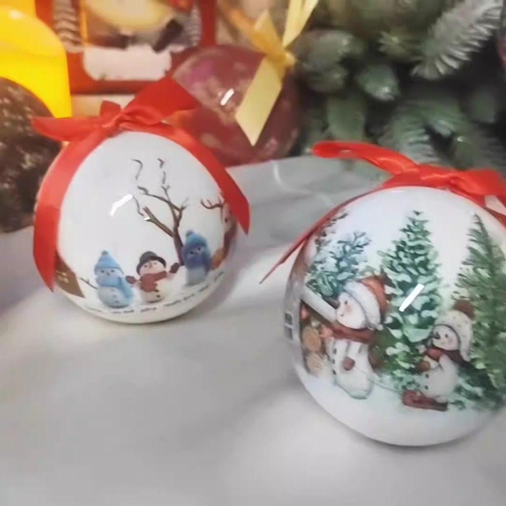 2 шт. 8 см Подвеска на елку Изысканное подвесное украшение Поделки Рождественский шар Окно