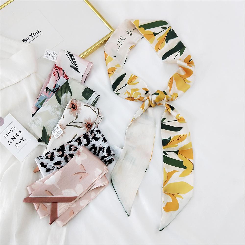 New Scarves Silk Scarves Women'S Spring And Autumn Season Long Decorative Professional Scarves Summer Thin Styles Paired With Shirts Stylish