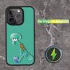 Чехол для телефона Сквидвард Щупальца для iPhone 16,15,14,13,12,11,Pro,Max,Plus,Mini,SE Магнитная беспроводная зарядка Magsafe