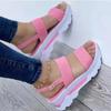 Fashion Women's Sandals 2025 Summer Beach Casual Heeled Sandal Platform Elegant Wedges Ladies Shoes Buckle Strap Luxury Footwear Size 43