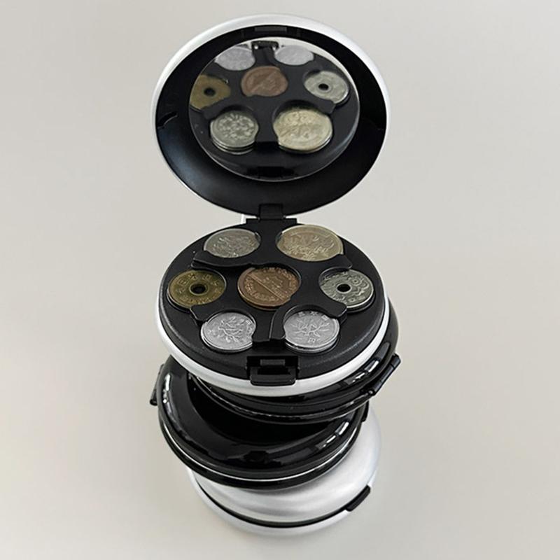 1 шт. кошелек для сбора монет, кошелек-органайзер, держатель для автомобиля, держатель для монет, мини-японский диспенсер для монет, пластиковая коробка для хранения
