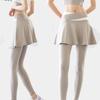 Combined in One Elastic Pants Skirt Tight Sports Yoga Pants Women Tights Fitness Leggings  Exercise