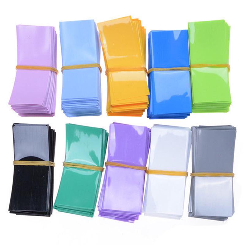 100 шт. 18650 аккумуляторная обертка ПВХ термоусадочная трубка предварительно нарезанная аккумуляторная пленка лента крышка