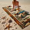 Egyptian Love Story Beach Towel, Super Soft Microfiber, Gift for Her/Him, Birthday, for Pool, Beach, Travel, Home Decor Fan gifts