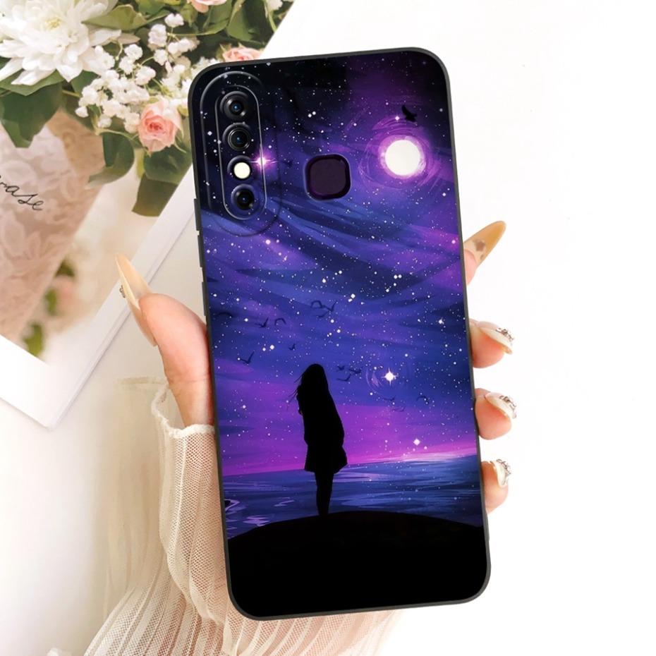 Cute Printed Phone Case For Infinix Hot 8 8Lite X650 X650C Soft Silicone Shockproof Cases For Infinix Hot 8 Lite Hot8 Bumpers
