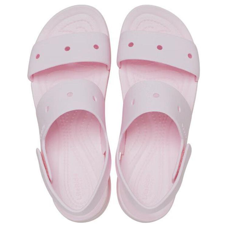 Crocs Бруклинские сандалии EVA, легкие, с открытым носком, пляжные, женские, розовые 210676-6ZW