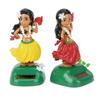 Solar Auto Interior Car Decoration Shaking Head Toy Interior Accessories Decompression Hawaii Girl Car Ornaments Hula