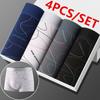 4/8pcs Set Men's Underwear Boxers Cotton Male Panties Boxers Breathable Man Boxer Solid Underpants Comfortable Shorts Calzoncillo Hombre