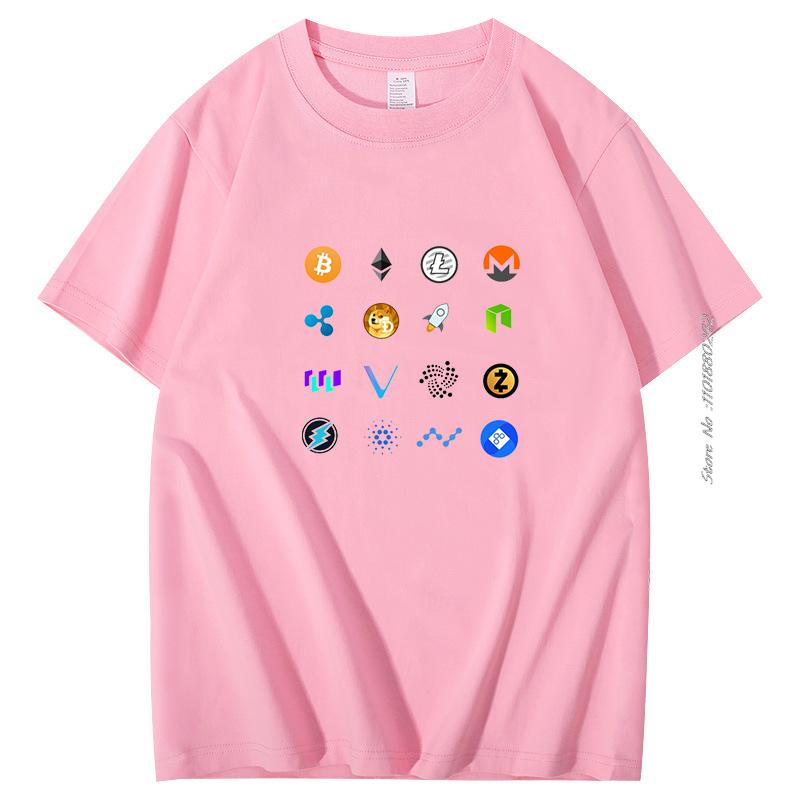 Xrp Ripple Coin Cryptocurrency Cotton Tshirt Crypto Coins Family Fashion Summer Mens Short Sleeve Tshirt Harajuku Streetwear