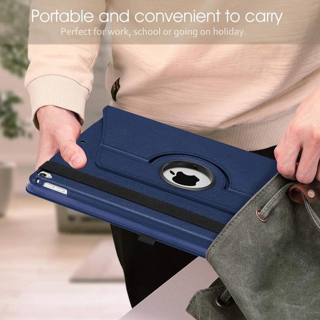 Чехол для Apple iPad Pro 12.9 / 360 Вращающаяся Smart Cover iPad Air 13 12.9"-22 ПУ Кожа Funda Оболочка для планшета