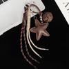 Hanging Five Pointed Star Bag Pendant Woven Rope Star and Ball Pendant  Small Gifts