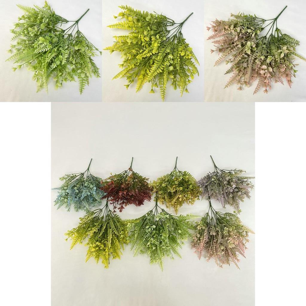 Small Toona Plastic Flower For Home Decor Wedding Photography Props Artificial Green Plant