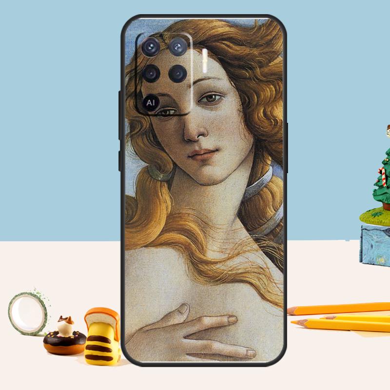 Сандро Боттичелли Искусство эпохи Возрождения Чехол для Oppo A76 A96 A16 A17 A57 A60 A40 A80 A18 A38 A58 A78 A98 A15 A54 A74 A94 A6 A5 Pro