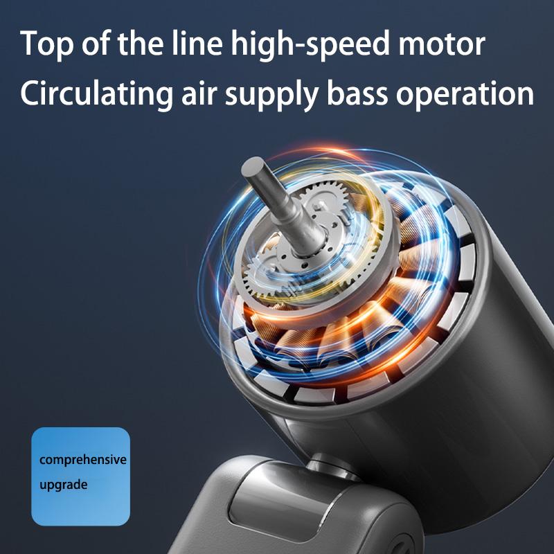 Portable Handheld Fan, USB Rechargeable Digital Display Fan, Foldable Desktop Fan, Cooling & Ice Compress Hanging Neck Fan with Lanyard