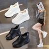 Fashion Hot Quality10cm Genuine Leather Vulcanized Platform Wedge Casual Women Summer Shoes Fashion Sneakers Hollow Heels Increase Shoes