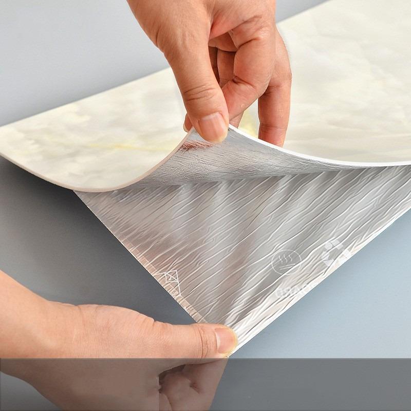 Самоклеящаяся 3D имитация плитки для оклеивания стен обоями для украшения стен туалета кухни водонепроницаемые мраморные наклейки