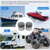 Защитники подшипников ступицы Wheel Bearing Buddy 1,98 дюйма Хромированные 2 шт. с защитными колпачками для прицепа, лодки