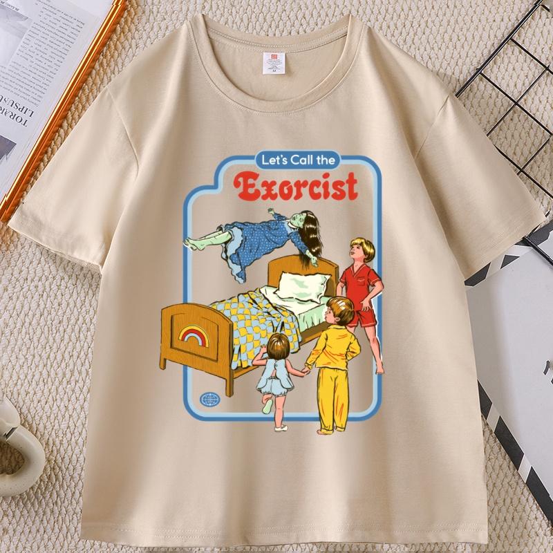 Unisex LetS Call The Exorcist Funny Graphic TShirt Unisex Women Fashion Clothing Cotton Tops Fashion Summer Tee Shirt Clothes