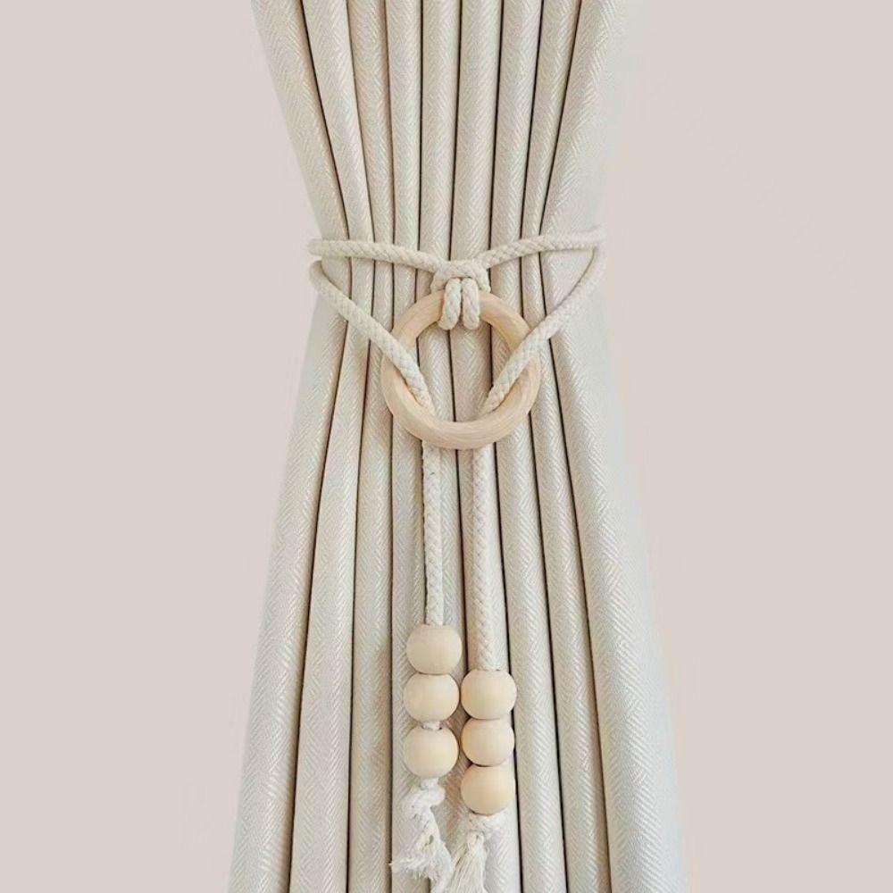2Pcs Handcrafted Curtain Tiebacks Minimalist Curtain Holdbacks Home Decoration