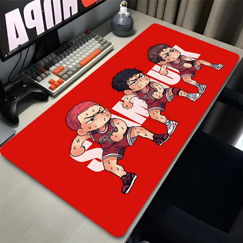 Mousepad Anime Slam Dunk Sports Basketball Desk Mouse Pad Hd Desk Pad Extended Gaming Keyboard Mats Large Gamer Mouse Pad