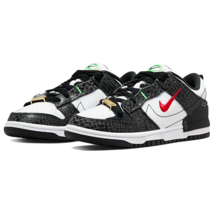 Nike Dunk Low Disrupt 2 Just Do It - Black Snakeskin Women Sneakers White University-Red DV1490-161