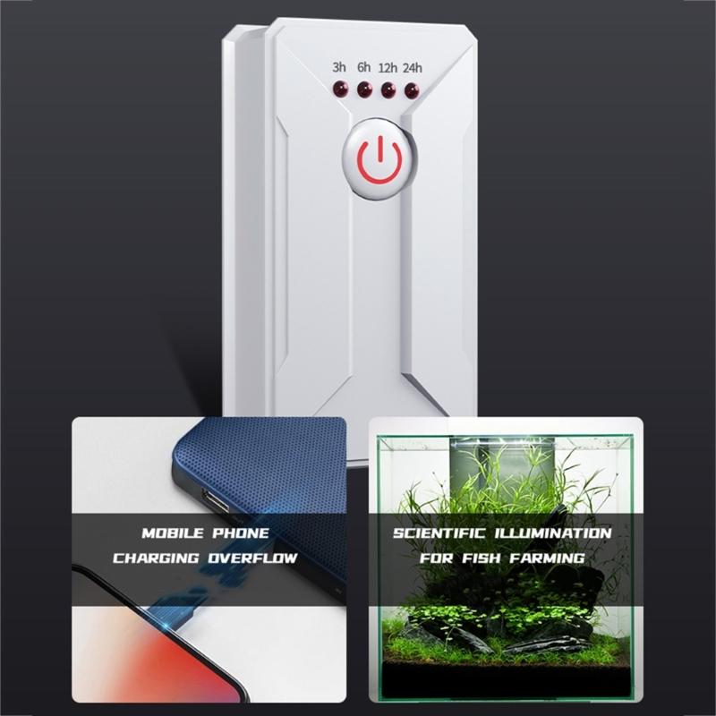 4 Presets Mechanical Timer Outlet 100W 3H/6H/12H/24H Daily Cycle For Aquariums Lights Strips Hydroponics Fan 110V 220V