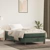 3120739 vidaXL Spring Bed Base Dark Green 80x200 Cm Velvet