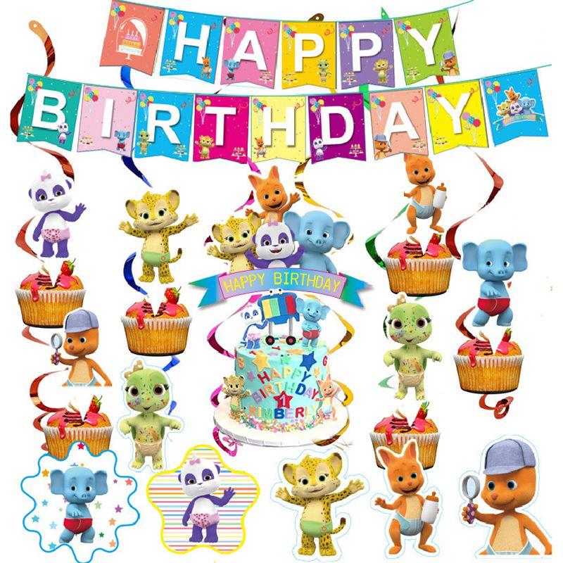 Complete Word Party Themed Party Supplies For Fun Kids Birthday Celebrations Including Plates Cups And Cake Toppers