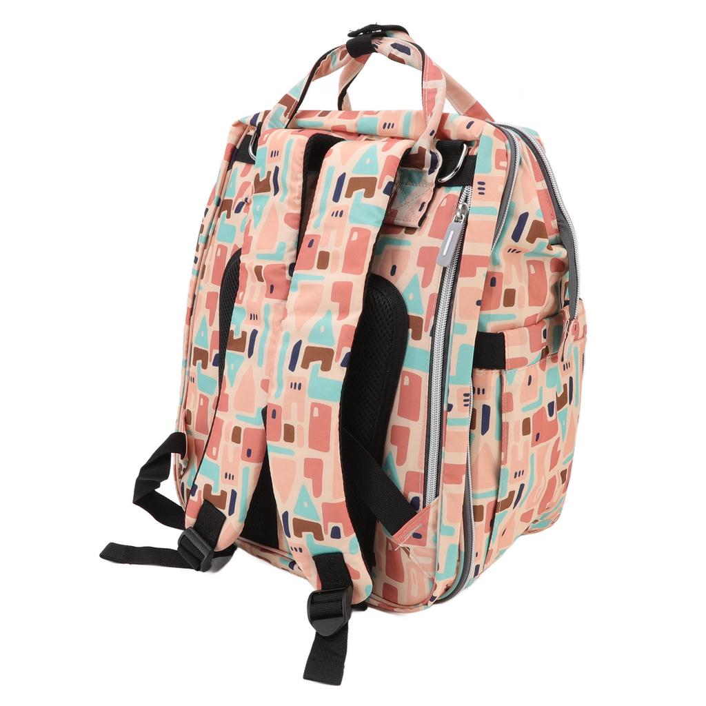 Baby Diaper Changing Bag Portable Crib Backpack Multifunctional Folding 20L Large Capacity for