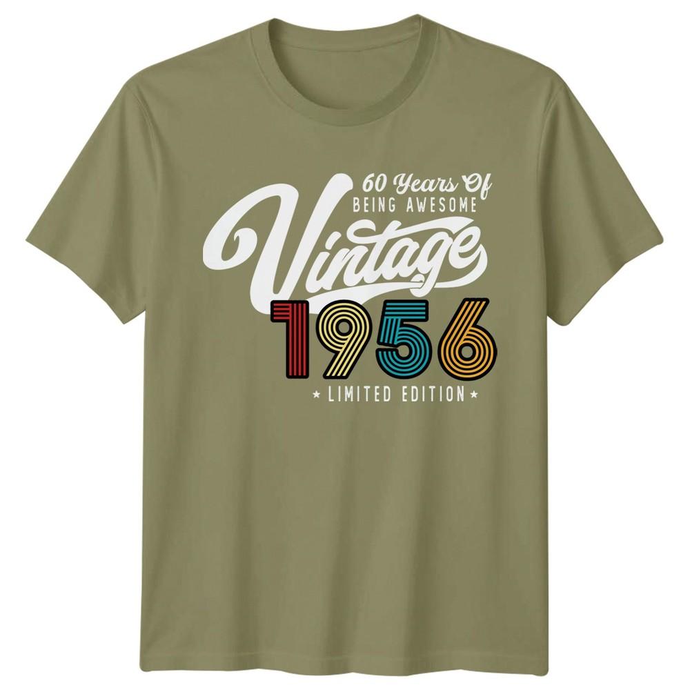 Vintage 1956 Sixty Years Of Being Awesome Birthday Unisexs TShirt