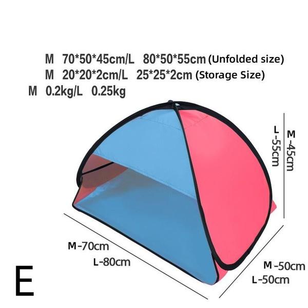 Large Portable Sun Shelter Outdoor Beach Headrest Tent Mini Sunbathing Head Tent Picnic Instant PopUp Canopy Windproof Sun Shade Tents