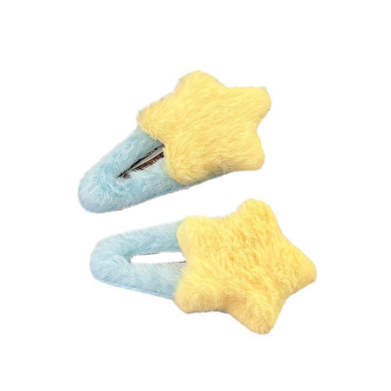 10 шт. милые пушистые звездочки аксессуары для волос женские элегантные металлические заколки для волос нескользящие звездочки заколки боковые заколки