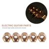 5 Pcs Golden Guitar Truss Nut Metal Electric Guitar Nut Brass Truss Nut  For Electric Guitar