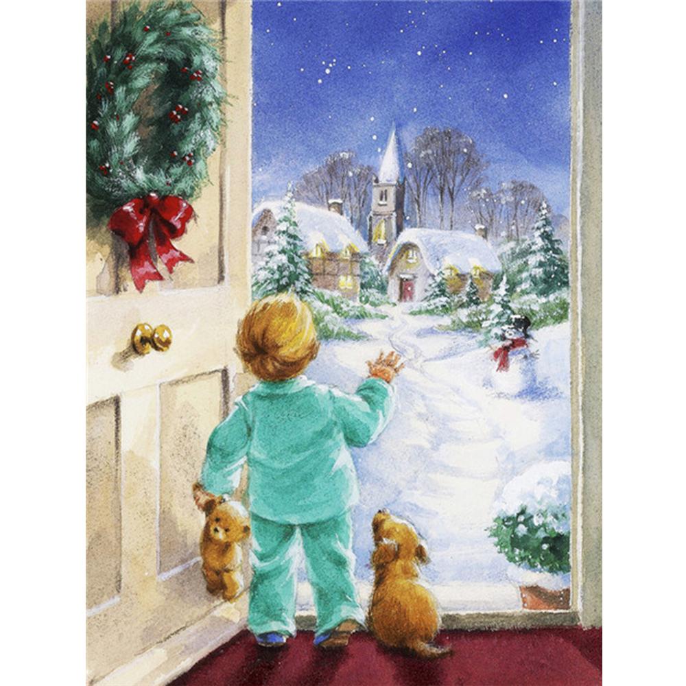 5D DIY Алмазная картина Дети Стразы Картина Новое поступление Алмазная вышивка Мультфильм Мозаика Рождественские украшения