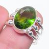 Peridot Gemstone 925 Sterling Silver Jewelry Ring Size 7