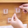 Double-Sided Adhesive Wall Hooks Hanger Strong Transparent Suction Cup Sucker Hooks Kitchen Bathroom Storage Plug Socket Holders