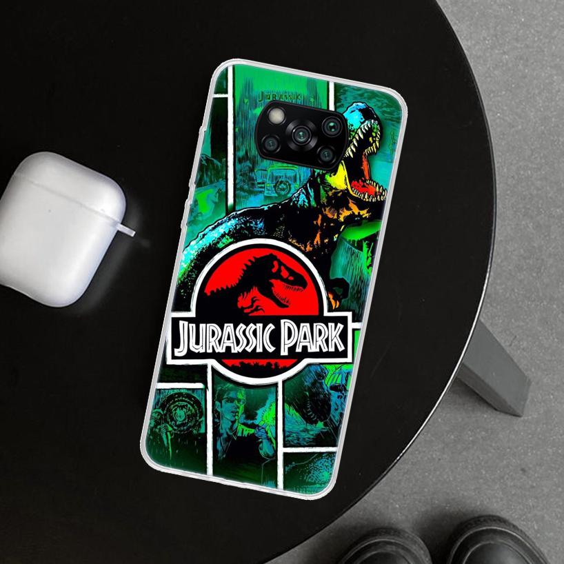Jurassic Park Dinosaur World Phone Case Cover for Xiaomi Poco X6 X5 X7 Pro F7 Ultra Redmi 15C 15 13C 13 12C 12 10C 10 10A 9C 9A